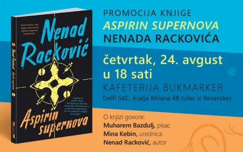 Promocija nove knjige Nenada Džonija Rackovića – „Aspirin supernova“ 24. avgusta u SKC - slika 1
