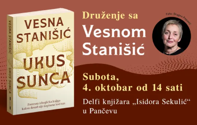 Druženje sa Vesnom Stanišić u Delfi knjižari „Isidora Sekulić“ u Pančevu 4. oktobra