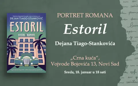 Književni klabing u Novom Sadu: Portret romana „Estoril“ Dejana Tiago-Stankovića - slika 1