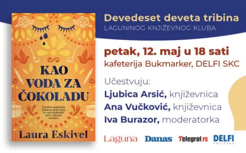 Lagunin književni klub o romanu „Kao voda za čokoladu“ 12. maja - slika 1