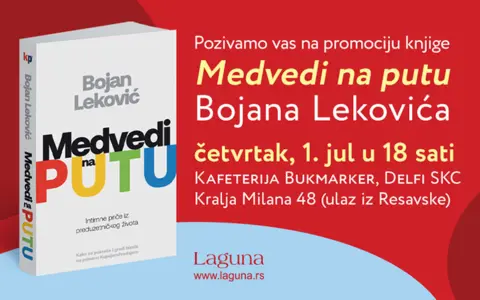 Promocija knjige „Medvedi na putu“ 1. jula u knjižari Delfi SKC - slika 1