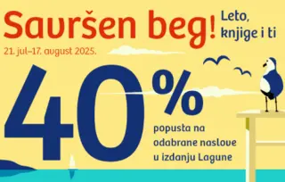 Savršen beg – leto, knjige i ti: Na odabrane Lagunine naslove popust od 40%!