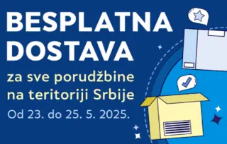 Besplatna isporuka od 23. do 25. maja 2025. preko laguna.rs i delfi.rs