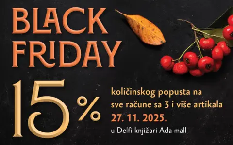 Počinje Black Friday vikend u knjižari TC Ada Mall – popusti već od četvrtka! - slika 1