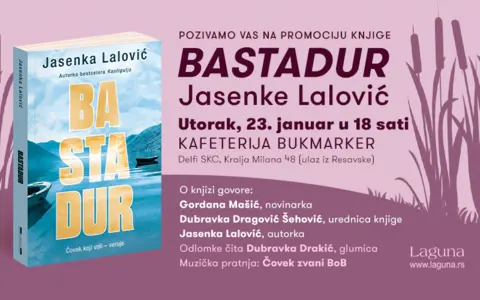 Promocija romana „Bastadur“ Jasenke Lalović 23. januara - slika 1