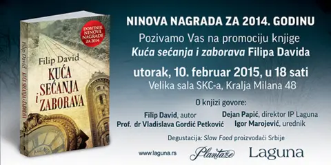 Velika promocija knjige dobitnika Ninove nagrade Filipa Davida - slika 1