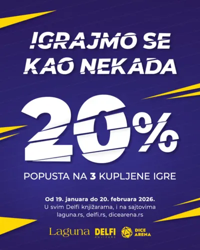 20% popusta na 3 kupljene knjige