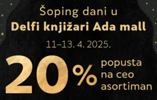 Šoping dani u knjižari Ada mall: na ceo asortiman 20% popusta