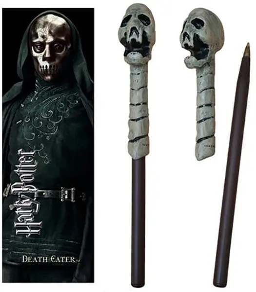 Slika 0 - Set hemijska i bukmarker - Death Eater skull, Harry Potter