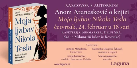 O knjizi „Moja ljubav Nikola Tesla“ Ane Atanasković 24. februara u knjižari Delfi SKC - slika 1