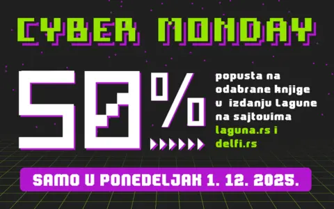 Akcija „Cyber Monday“! Samo 1. decembra 50% popusta na laguna.rs i delfi.rs - slika 1