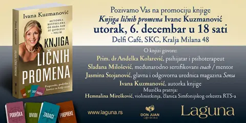 Promocija „Knjige ličnih promena“ Ivane Kuzmanović 6. decembra - slika 1