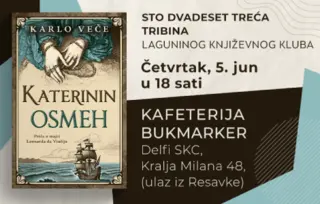 O životu majke Leonarda da Vinčija i romanu „Katerinin osmeh“ govoriće Sanja Domazet: 123. tribina Laguninog književnog kluba
