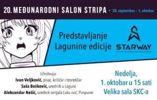 Laguna predstavlja ediciju StarWay na Salonu stripa 1. oktobra