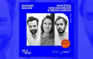 Srećko Horvat 26. februara u KC Grad, u okviru programa „Booking Balkan“