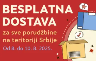 Besplatna isporuka od 8. do 10. avgusta 2025. samo preko laguna.rs i delfi.rs