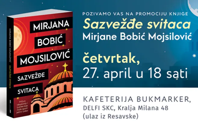 Mirjana Bobić Mojsilović predstavlja novi roman 27. aprila