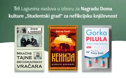 Tri Lagunina naslova u izboru za Nagradu Doma kulture „Studentski grad“ za nefikcijsku književnost - slika 1
