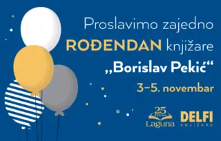 Proslavimo zajedno 5. rođendan Delfi knjižare „Borislav Pekić“ u Knez Mihailovoj 48