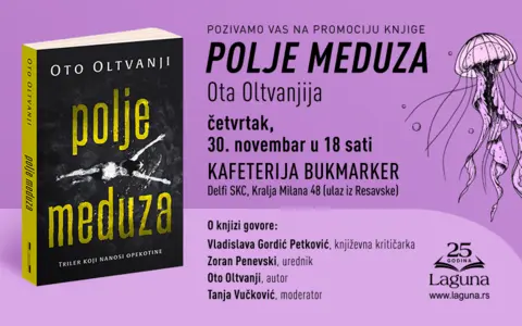 Proverite zašto „Polje meduza“ osvaja čitaoce – promocija 30. novembra - slika 1