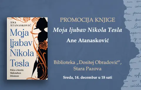 Promocija romana „Moja ljubav Nikola Tesla“ u Staroj Pazovi - slika 1