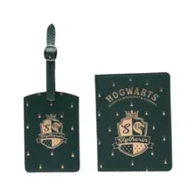 Set tag za kofer i futrola za pasoš - Harry Potter, Slytherin