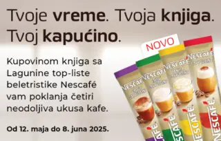 „Tvoje vreme. Tvoja knjiga. Tvoj kapućino“: Uz knjigu sa Lagunine top-liste beletristike - poklon neodoljivi ukusi Nescafé