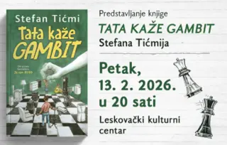 Predstavljanje romana „Tata kaže gambit“ u Leskovačkom kulturnom centru