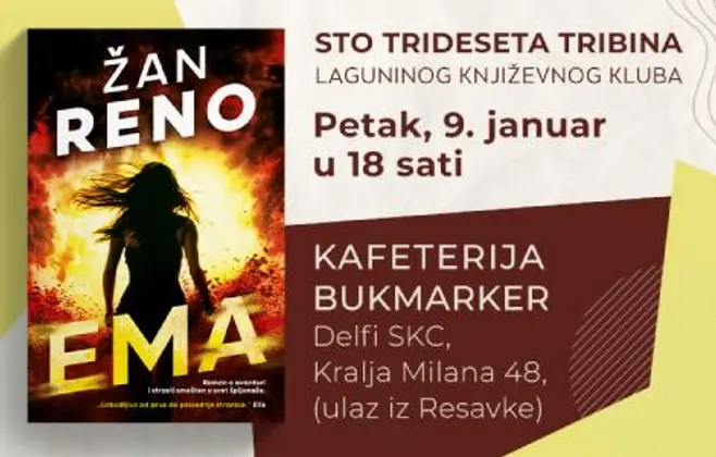 Roman čuvenog glumca Žana Renoa tema 130. Laguninog književnog kluba: O „Emi“ govori Zoran Janković