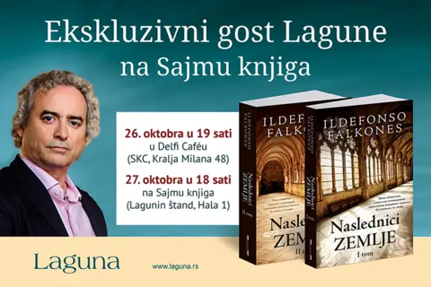 U susret Sajmu knjiga – Ildefonso Falkones ekskluzivni gost Lagune - slika 1