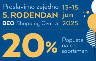 Rođendan BEO Shopping Centra: U Delfi knjižari 20% popusta na ceo asortiman