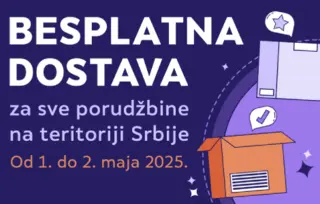 Besplatna isporuka 1. i 2. maja 2025, samo preko sajtova laguna.rs i delfi.rs