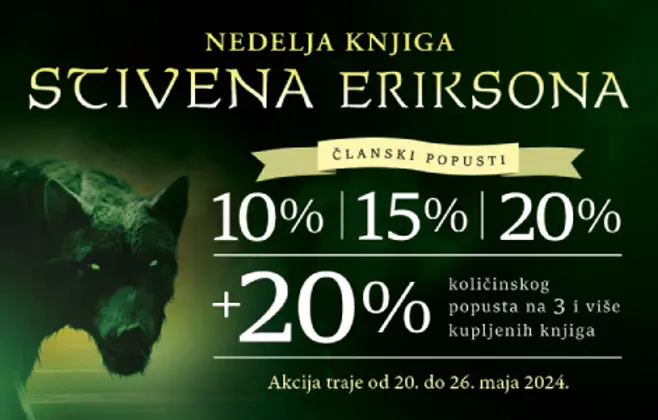 Nedelja knjiga Stivena Eriksona od 20. do 26. maja!