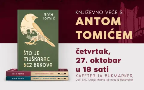 Druženje s Antom Tomićem 27. oktobra u knjižari Delfi SKC - slika 1