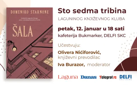 „Šala“ Domenika Starnonea na Književnom klubu 12. januara - slika 1