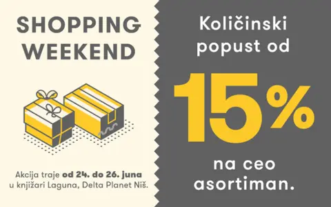 Odličan popust u Delfi knjižari tokom šoping vikenda u TC Delta Planet Niš - slika 1