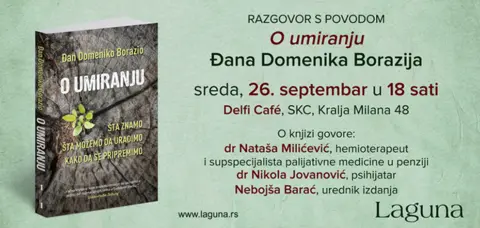 Pričamo „O umiranju“ 26. septembra u knjižari Delfi u SKC-u - slika 1