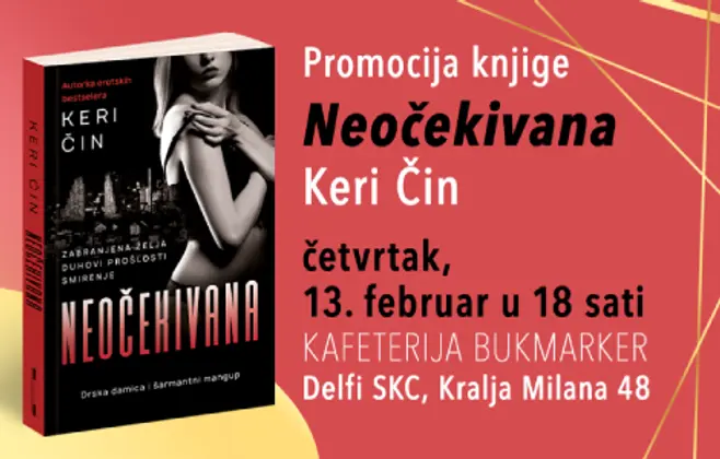 Ljubav i strast u raljama podzemlja: promocija romana „Neočekivana“ Keri Čin 13. februara