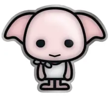Bedž - Harry Potter, Ron Dobby, Kawaii