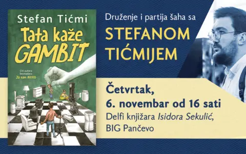 Stefan Tićmi družiće se sa čitaocima u Delfi knjižari „Isidora Sekulić“ – četvrtak, 6. novembar u 16 sati - slika 1