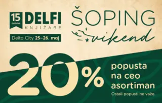 Odličan popust u knjižari Delfi u TC Delta City tokom manifestacije Shopping Weekend