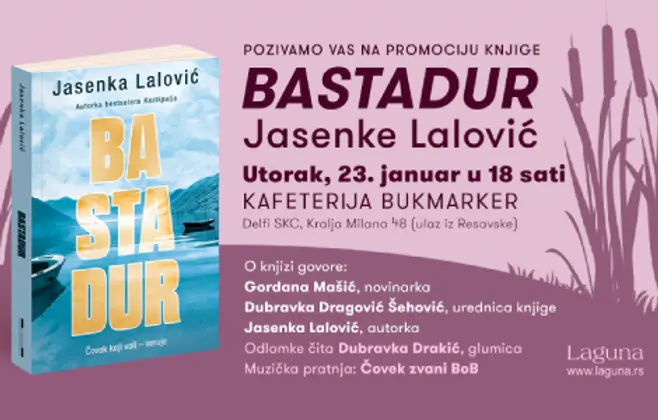 Promocija romana „Bastadur“ Jasenke Lalović 23. januara