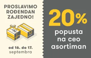 Popust od 20% na ceo asortiman u knjižari u VIVO shopping PARK-u u Jagodini!