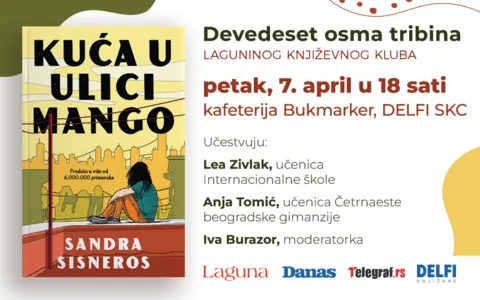O romanu „Kuća u Ulici Mango“ na Laguninom književnom klubu 7. aprila - slika 1