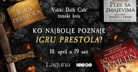 Veliki Delfi Cafe timski kviz: Ko najbolje poznaje „Igru prestola“? - slika 1