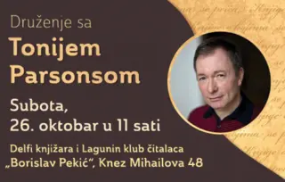 Druženje sa Tonijem Parsonsom i u knjižari Delfi u Knez Mihailovoj 48