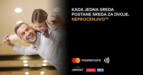 Mastercard, Laguna, Delfi i Cineplexx – tim za omiljenu sredu - slika 1
