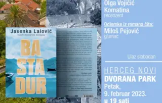 Promocija „Bastadura“ Jasenke Lalović 9. februara u Herceg Novom