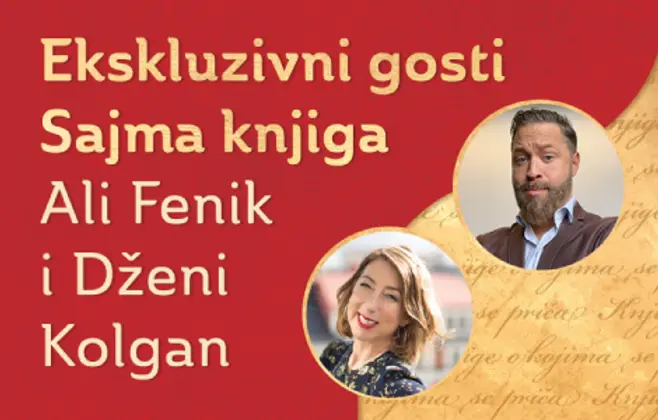 Ali Fenik i Dženi Kolgan ekskluzivni gosti Sajma knjiga!