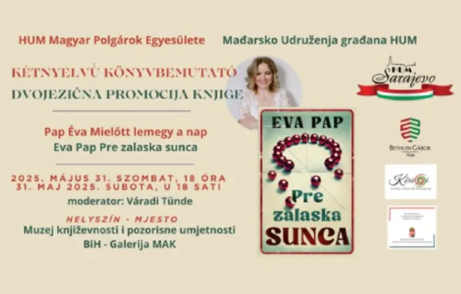 Eva Pap u Sarajevu predstavlja svoj roman „Pre zalaska sunca“
